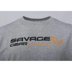 Savage Gear Signature Logo T-Shirt Gray Melange -Savage Gear 73649 3 550x550w