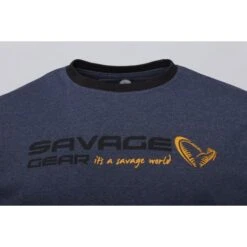 Savage Gear Signature Logo T-Shirt Blue Melange -Savage Gear 73654 3 550x550w
