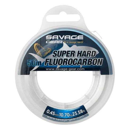 Savage Gear Super Hard Fluorocarbon 50m 0.60mm Clear 1 Savage Gear Super Hard Fluorocarbon 50m 0.60mm Clear